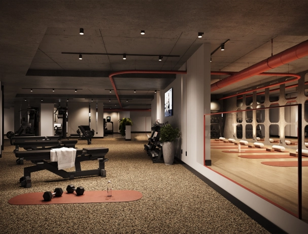 Espace commun gym